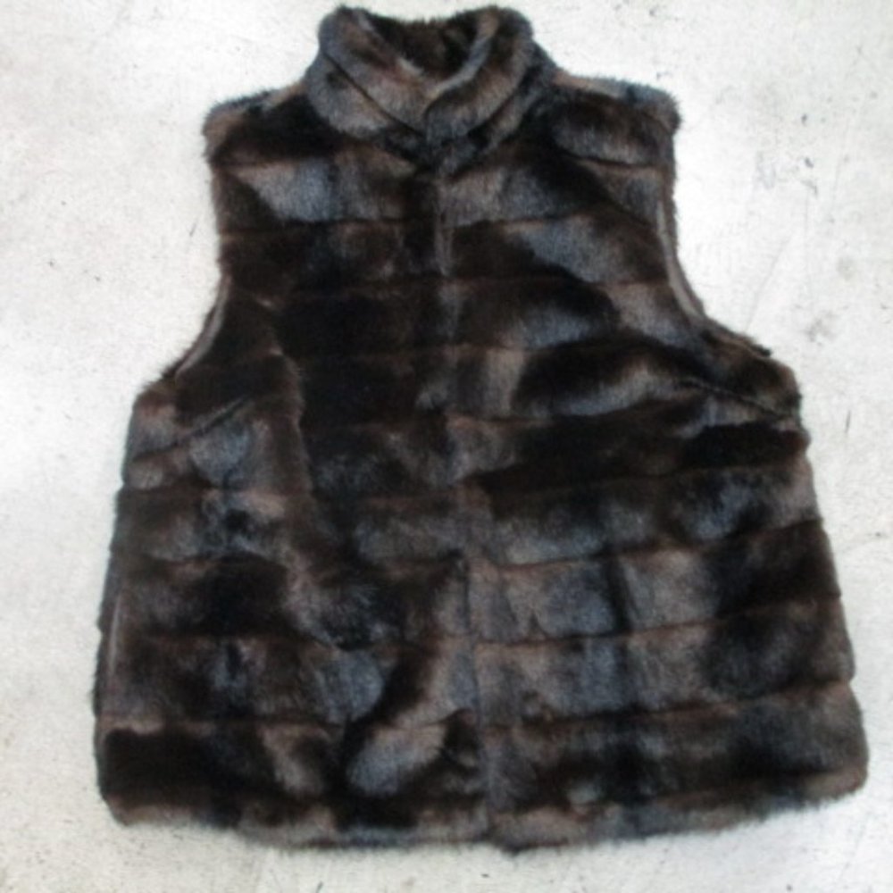 Michael Kors Faux Mink Fur Vest Size XL